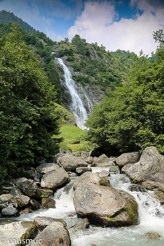 Blick auf den Wasserfall