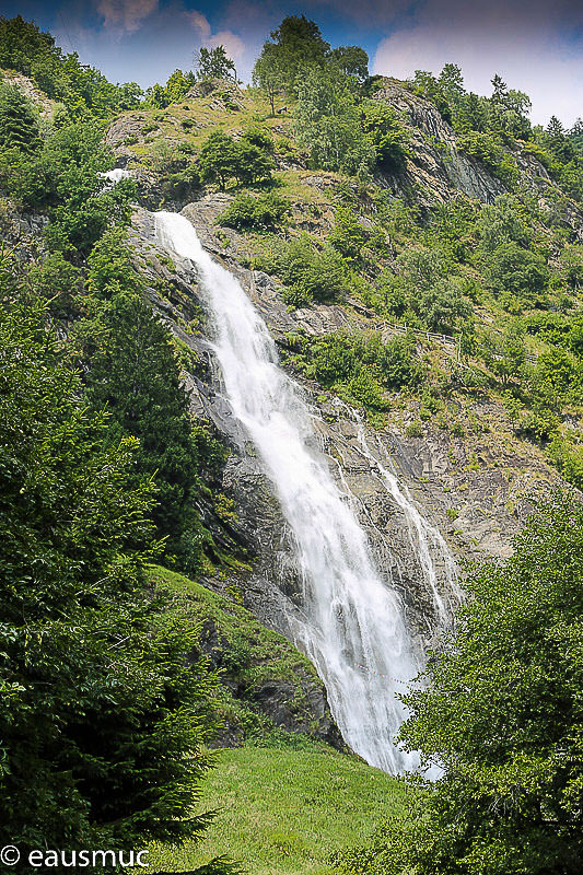 Blick auf den Wasserfall
