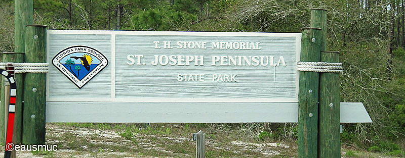 Schild am Eingang zum State Park