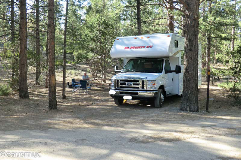 Wohnmobil auf dem Sunset Campground