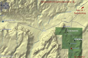 Übersichtskarte Goblin Valley SP