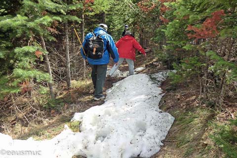 Trail mit Schnee